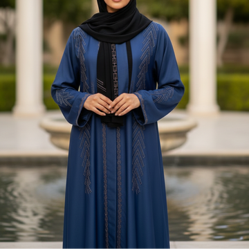 Fancy Embroidered Abaya – Luxury Modest Wear