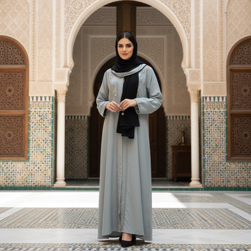 Fancy Embroidered Abaya – Luxury Modest Wear