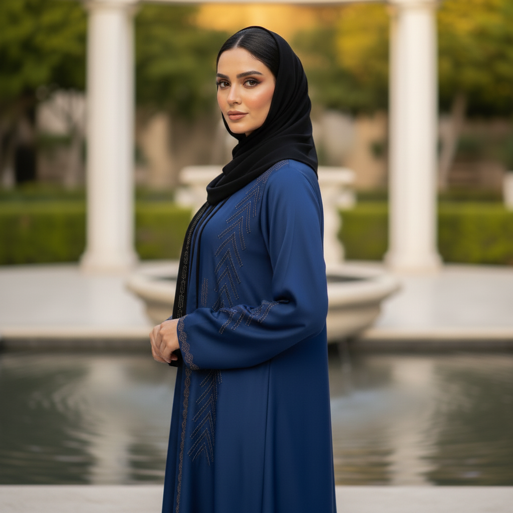 Fancy Embroidered Abaya – Luxury Modest Wear
