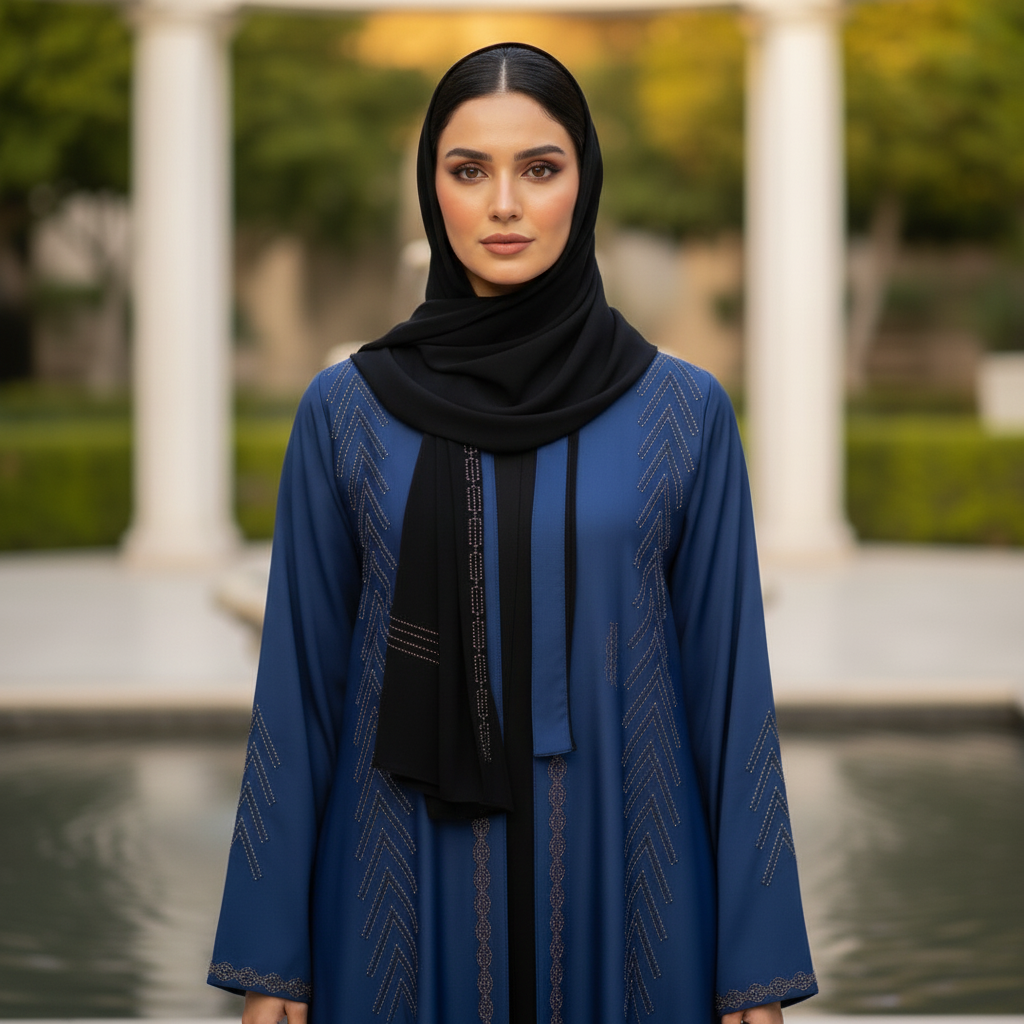 Fancy Embroidered Abaya – Luxury Modest Wear