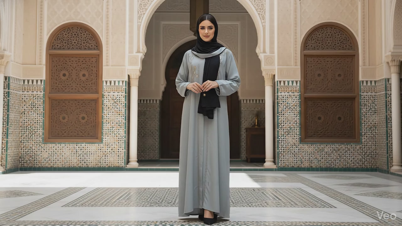 Fancy Embroidered Abaya – Luxury Modest Wear